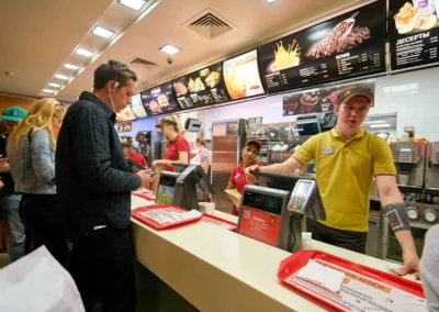 McDonald's is an American hamburger and fast food restaurant chain